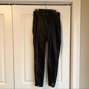 Zara Black Leather Leggings